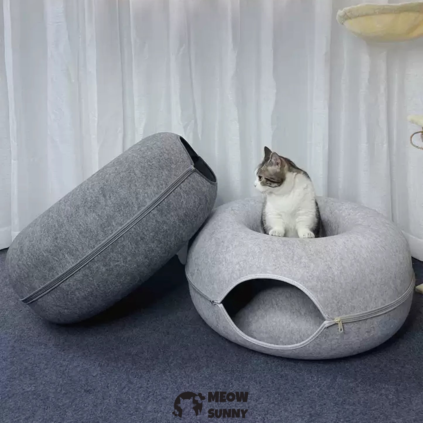 Cat Tunnel Bed for Indoor Cats