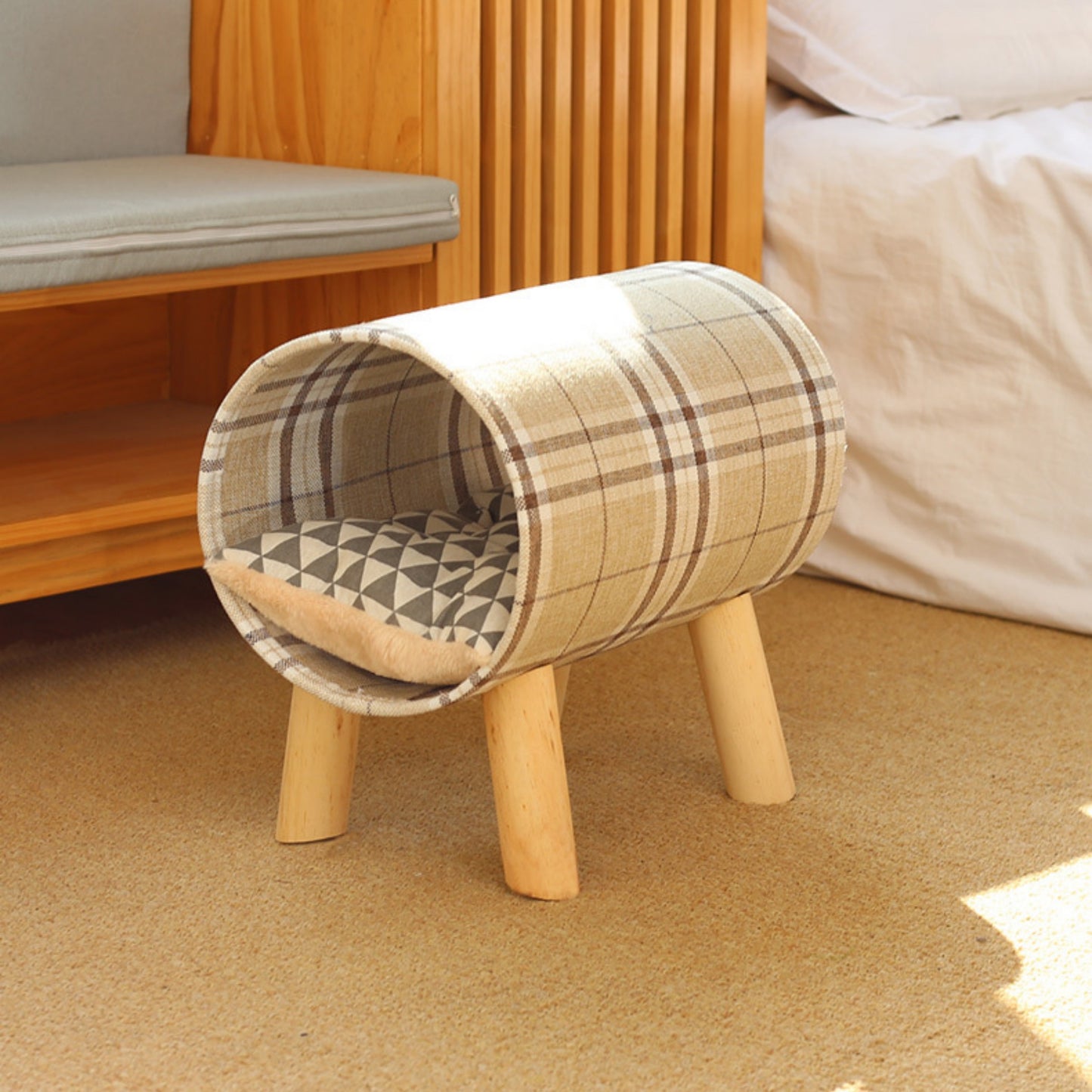 Cat Tunnel with Cat Bed