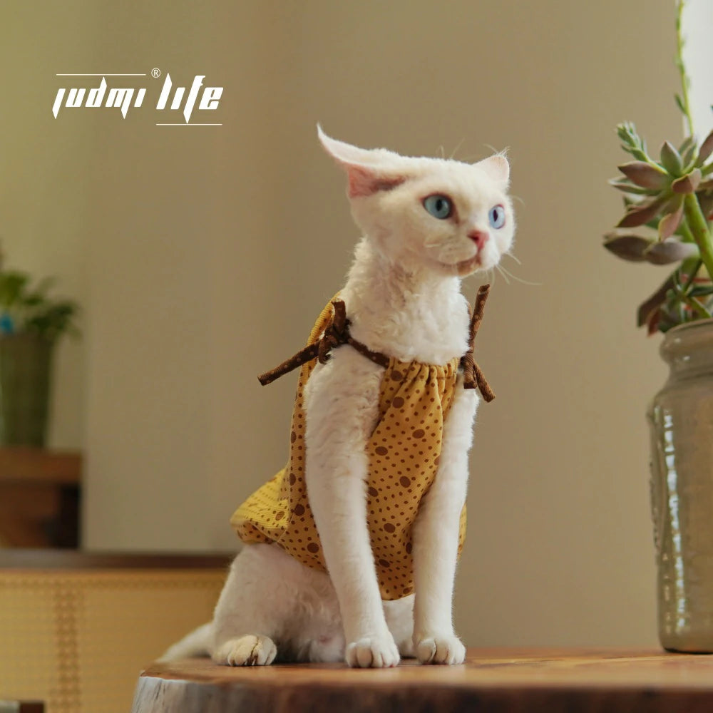 Cat summer pure cotton breathable and comfortable princess striped vest