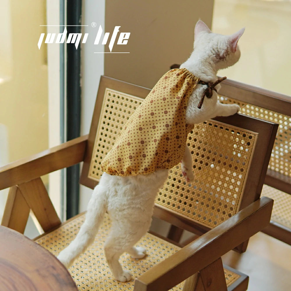 Cat summer pure cotton breathable and comfortable princess striped vest