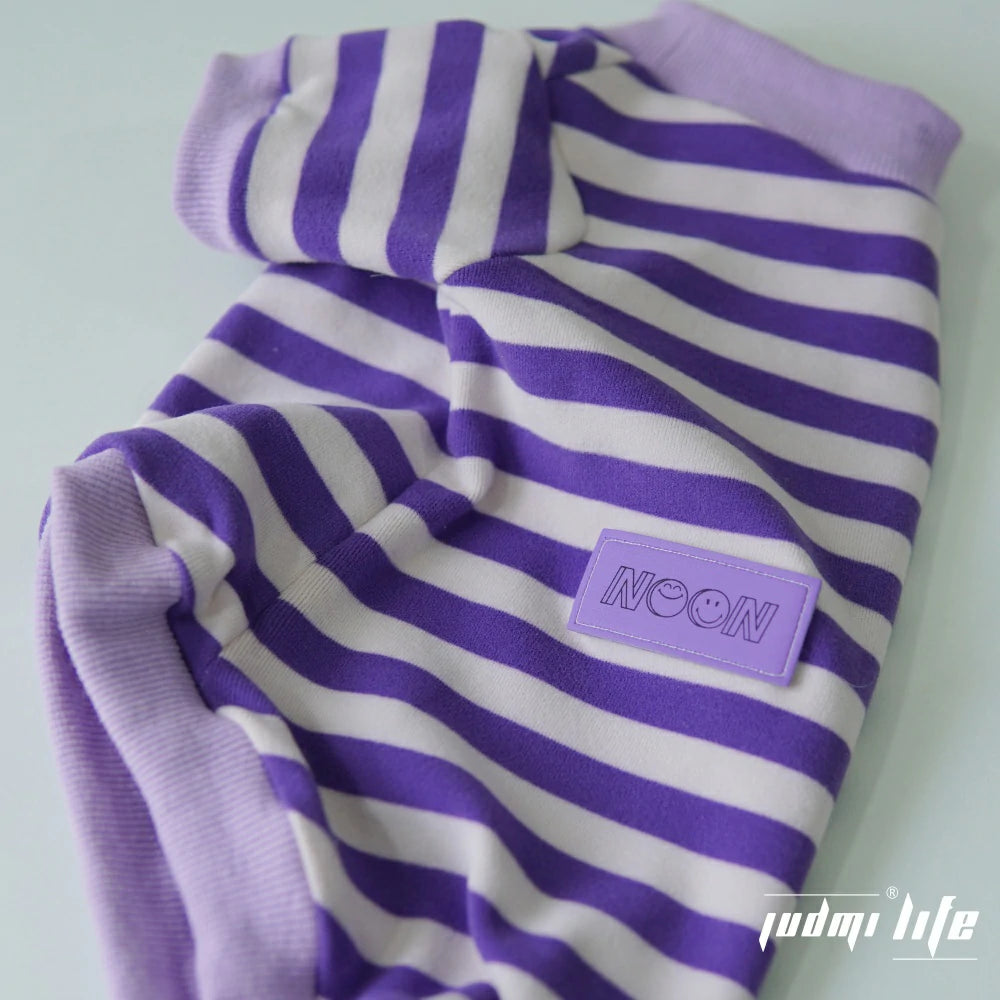 Cat summer pure cotton breathable and comfortable striped shirt