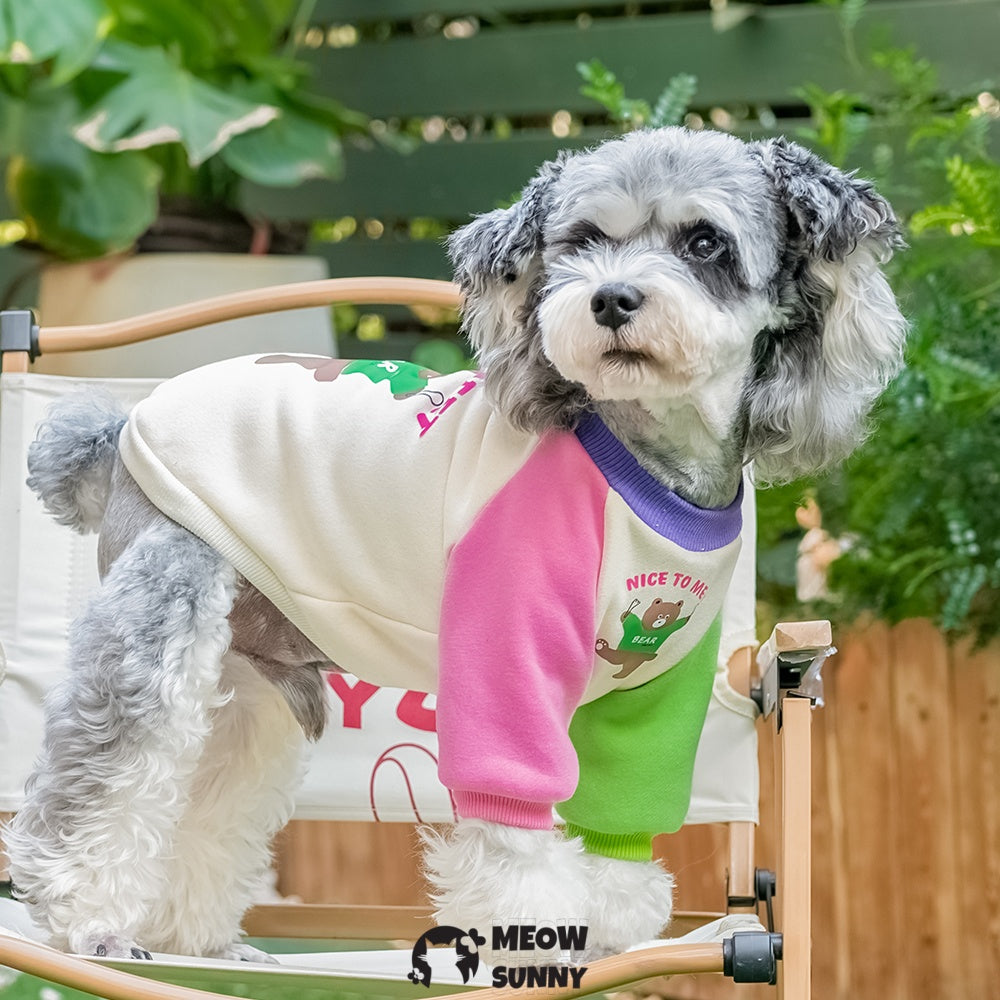 Colorful patchwork summer thin dog comfortable fashion T-shirt