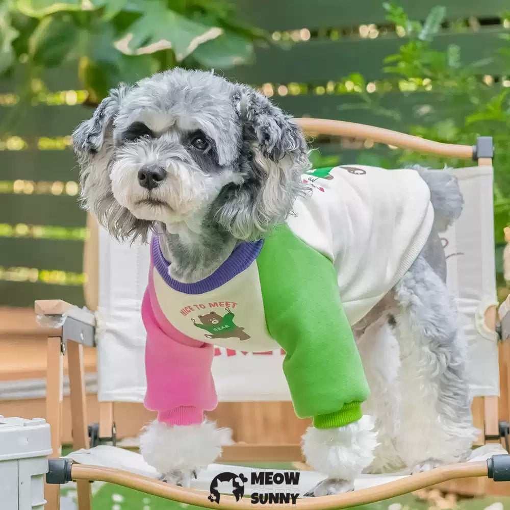 Colorful patchwork summer thin dog comfortable fashion T-shirt