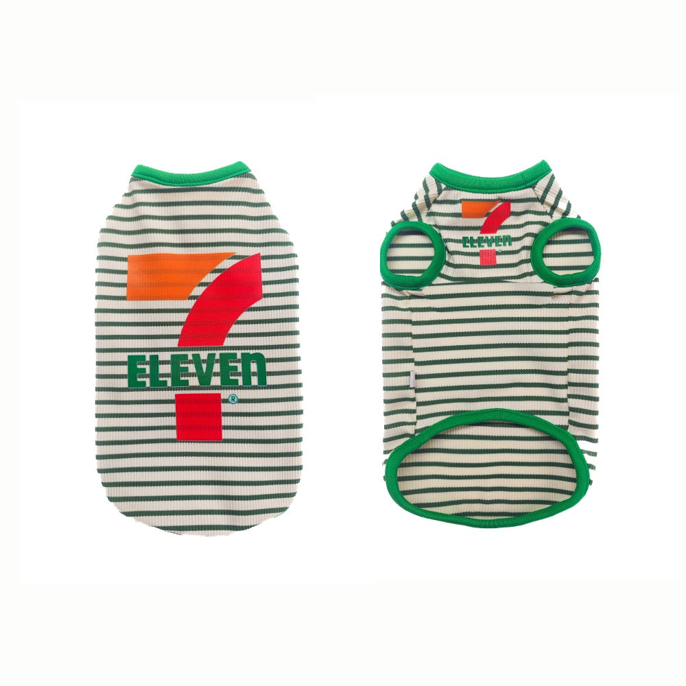 Convenience store sphinx cat clothes, Devon Rex, Green with hat
