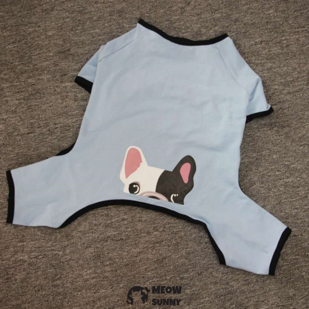 Cozy Pet Jammies Breathable Colorful Jumpsuit for Small Dogs