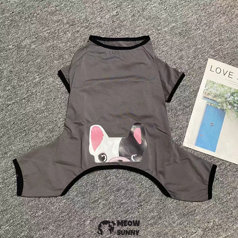 Cozy Pet Jammies Breathable Colorful Jumpsuit for Small Dogs