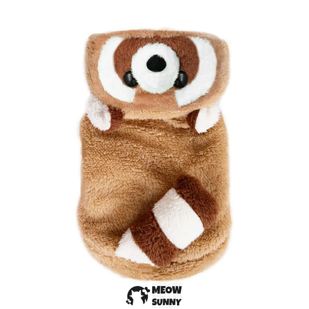 Cute Corgi Clothes Raccoon Shaped Winter Warm Clothes