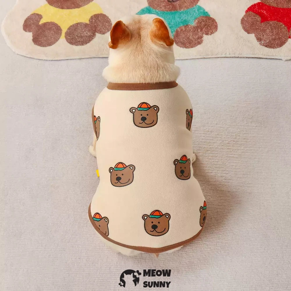 Cute French Bulldog Clothes Plush Warm Vest