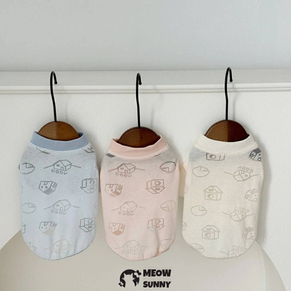 Devon cat clothes baby cotton vest
