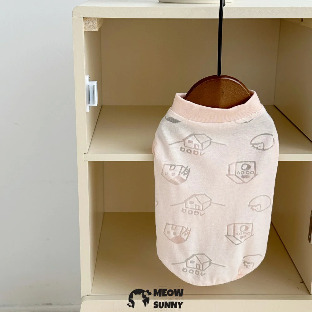 Devon cat clothes baby cotton vest
