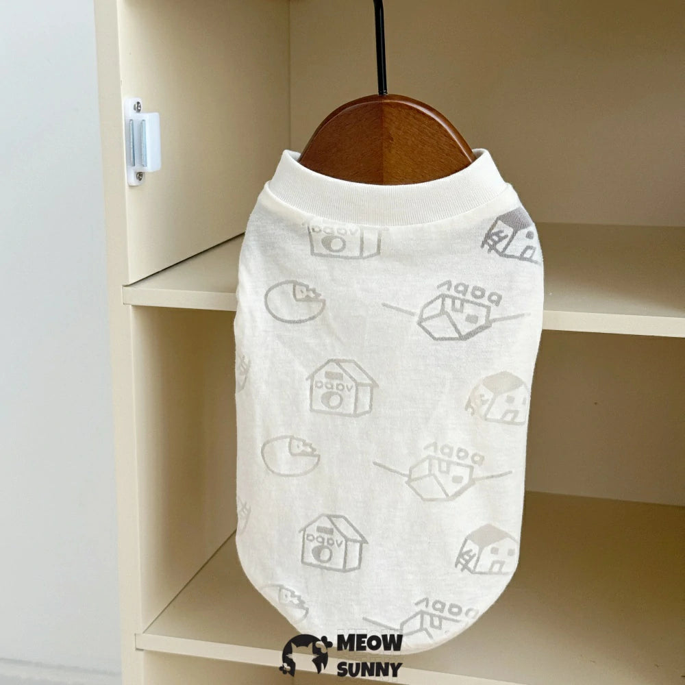 Devon cat clothes baby cotton vest