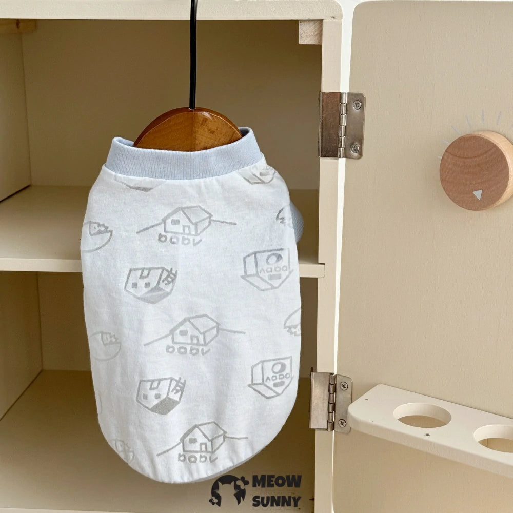 Devon cat clothes baby cotton vest