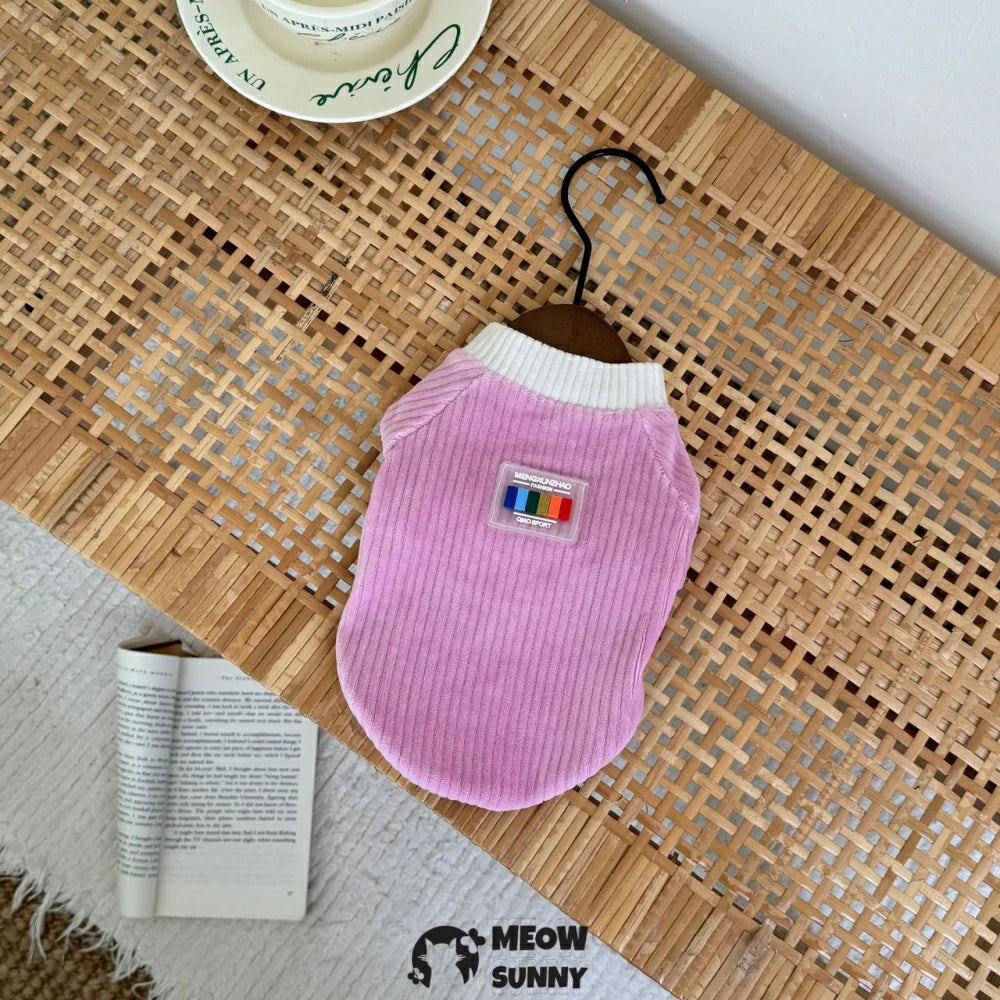Devon cat clothes pure cotton corduroy warm