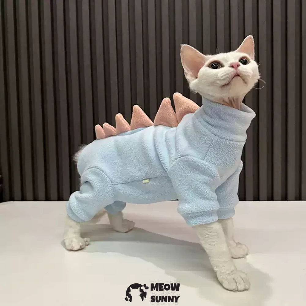 Dinosaur Design Sphynx Hairless Cat Clothes Cute Breathable