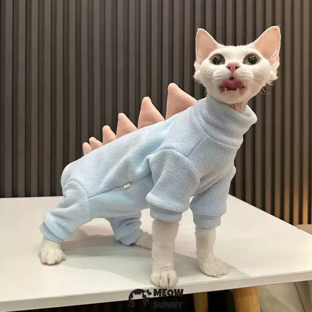 Dinosaur Design Sphynx Hairless Cat Clothes Cute Breathable