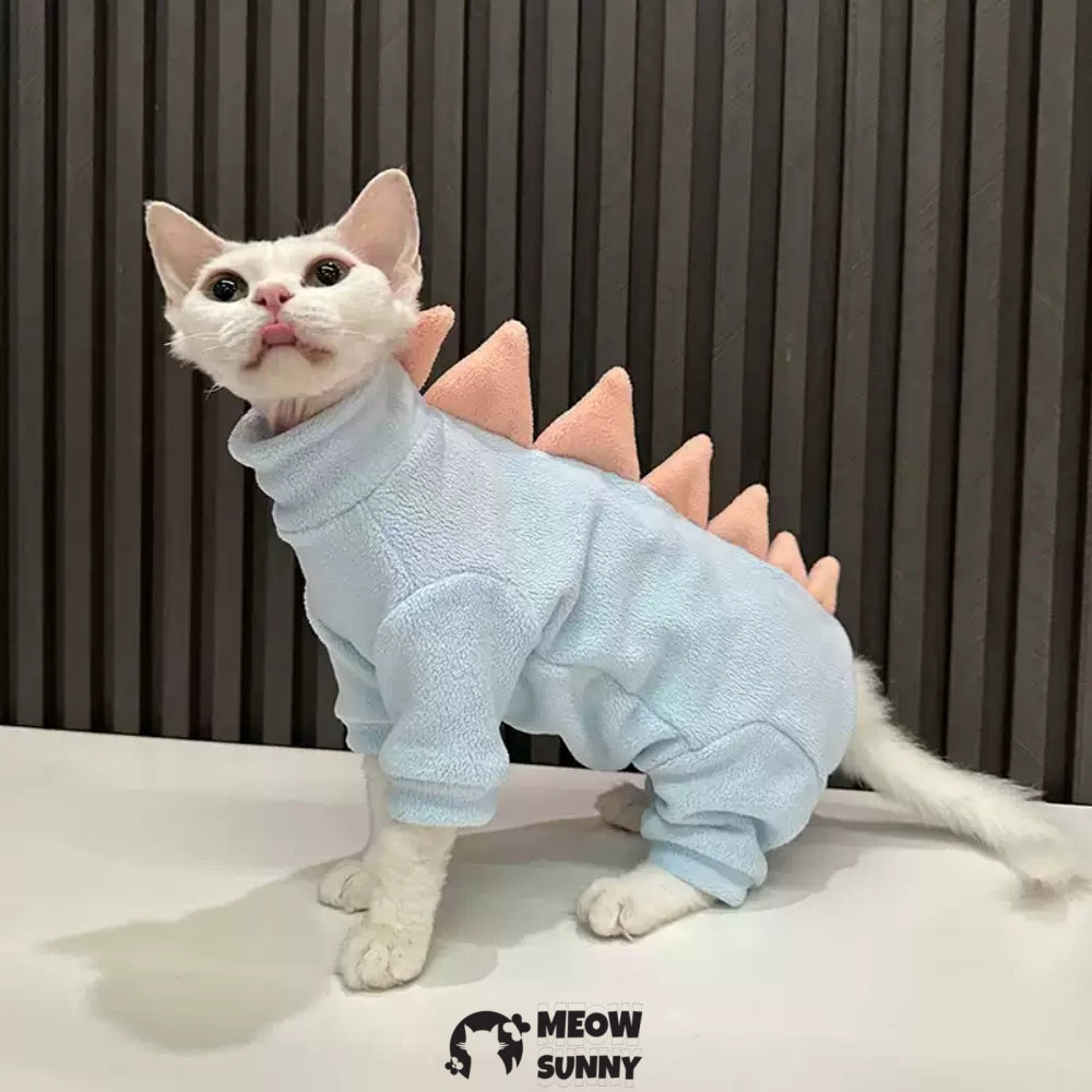Dinosaur Design Sphynx Hairless Cat Clothes Cute Breathable
