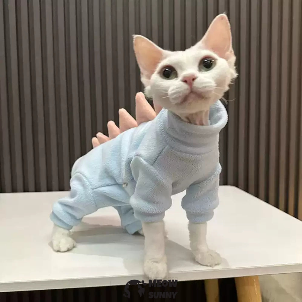 Dinosaur Design Sphynx Hairless Cat Clothes Cute Breathable