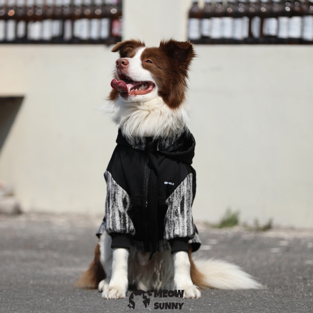 Black Hoodie Pullover Stylish Apparel for Large Medium Dogs 2-110lbs