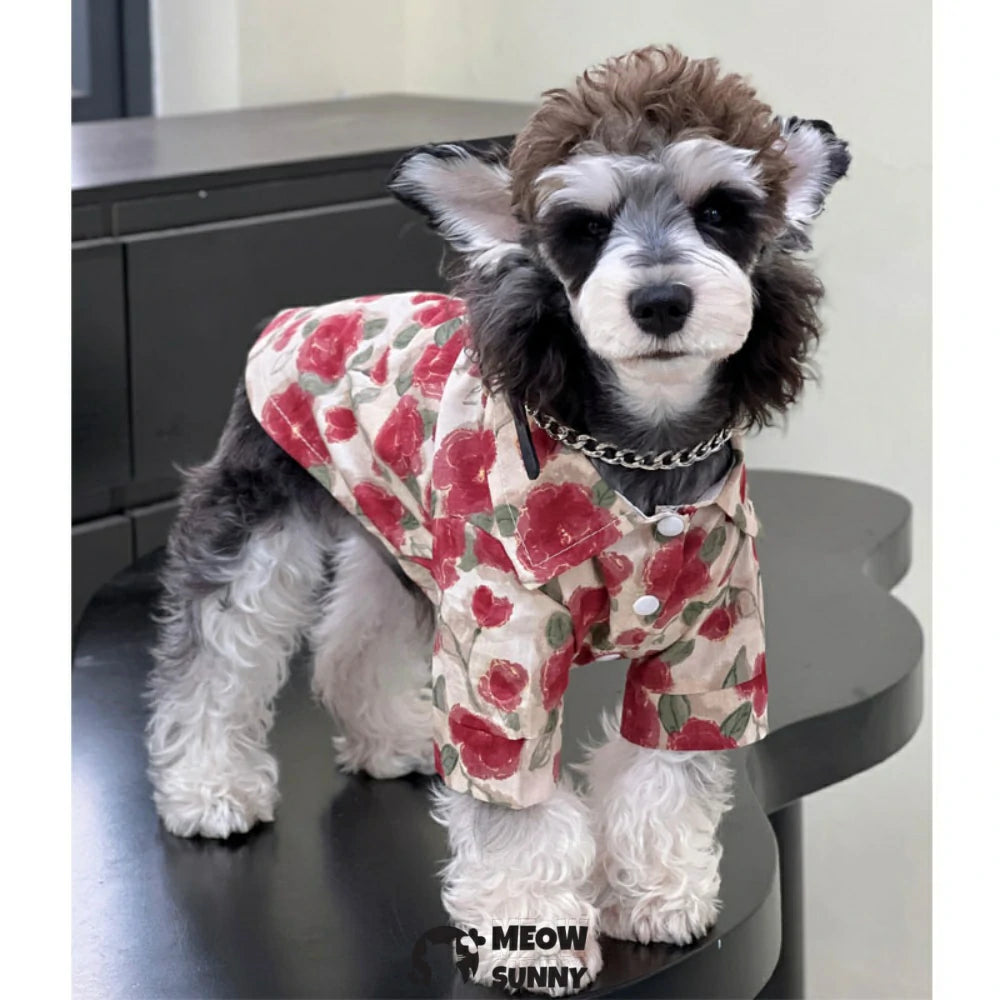 Dog Clothes Korean Style Vacation Style Summer Shirt