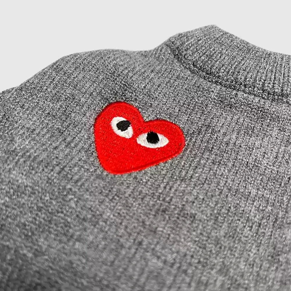 Dog Clothes Small Dog Knitted Heart Embroidered Sweater