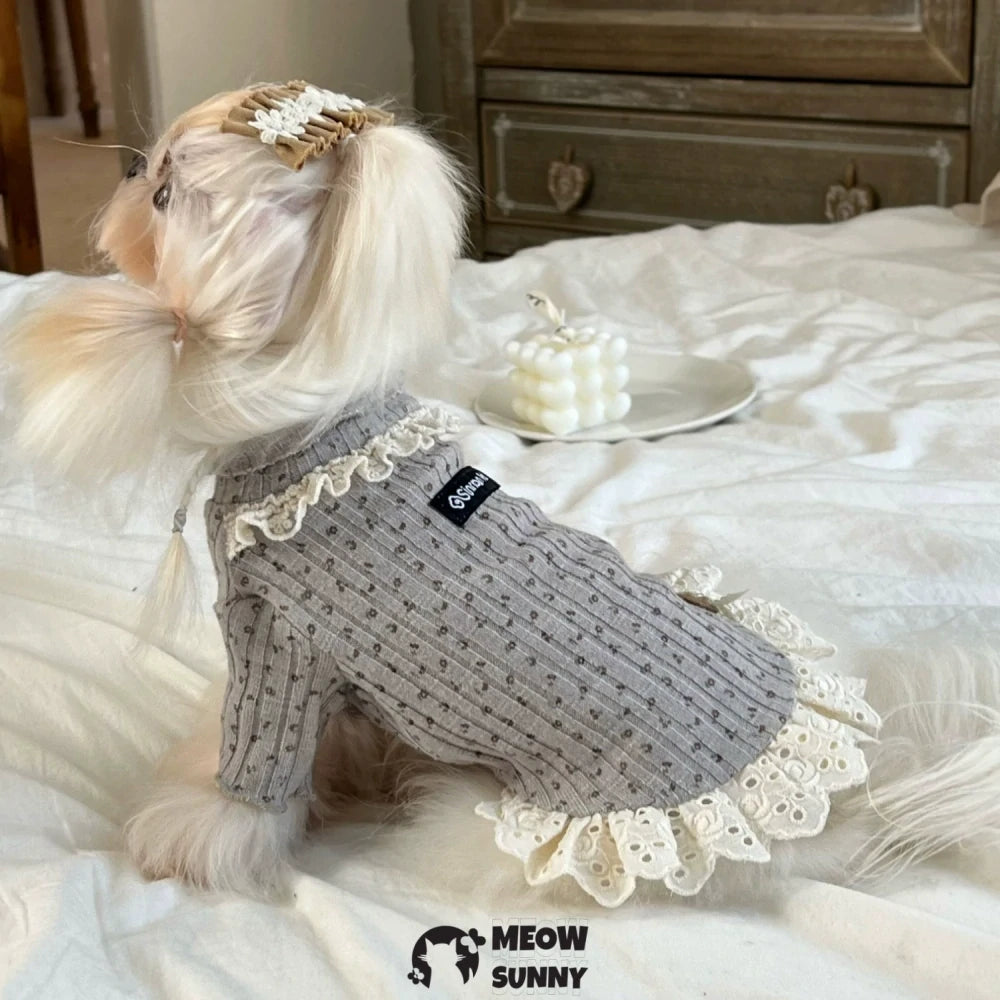 Dog Clothes Small and Medium Dog Knitted Warm Sweater Maltese Bichon Vest