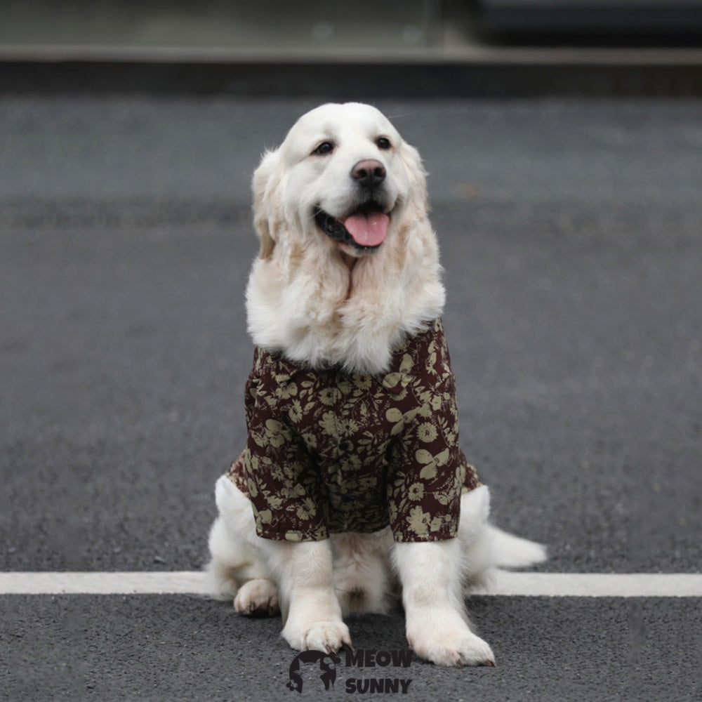 Dog Hawaiian Shirt - Dog Summer Clothes, Breathable Polo T-Shirts