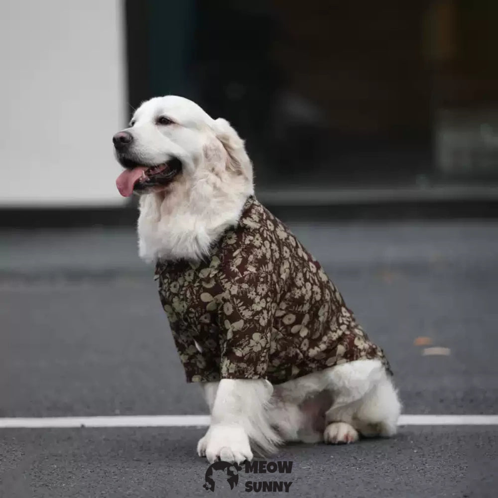 Dog Hawaiian Shirt - Dog Summer Clothes, Breathable Polo T-Shirts