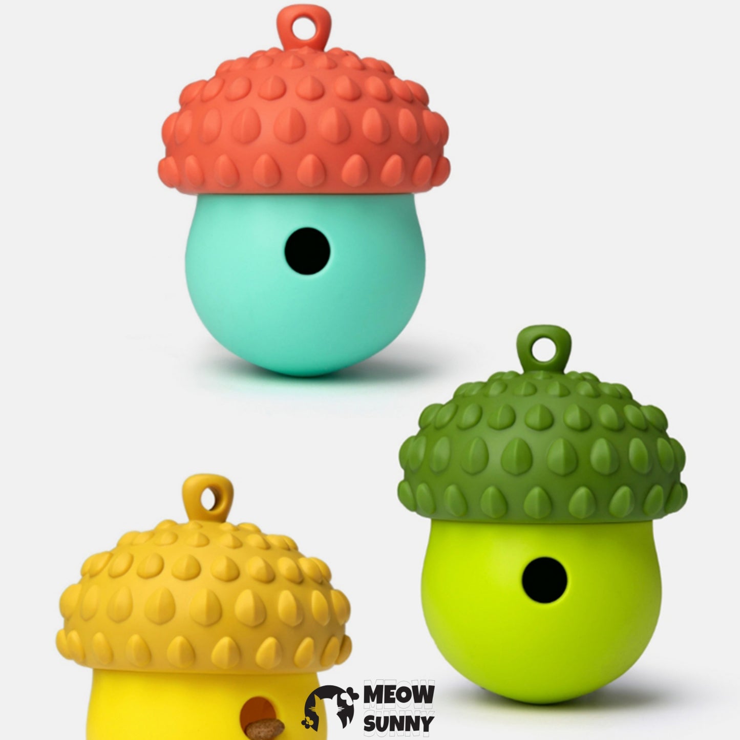 Dog Puzzle Toys Rubber Chew Toys(cute pine cones)