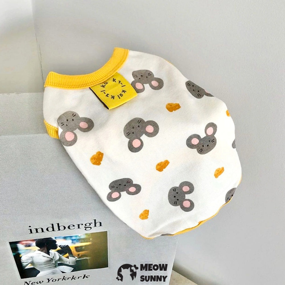 Dog Summer Puppy Printed Clothes Soft and Breathable Dogs T-Shirts