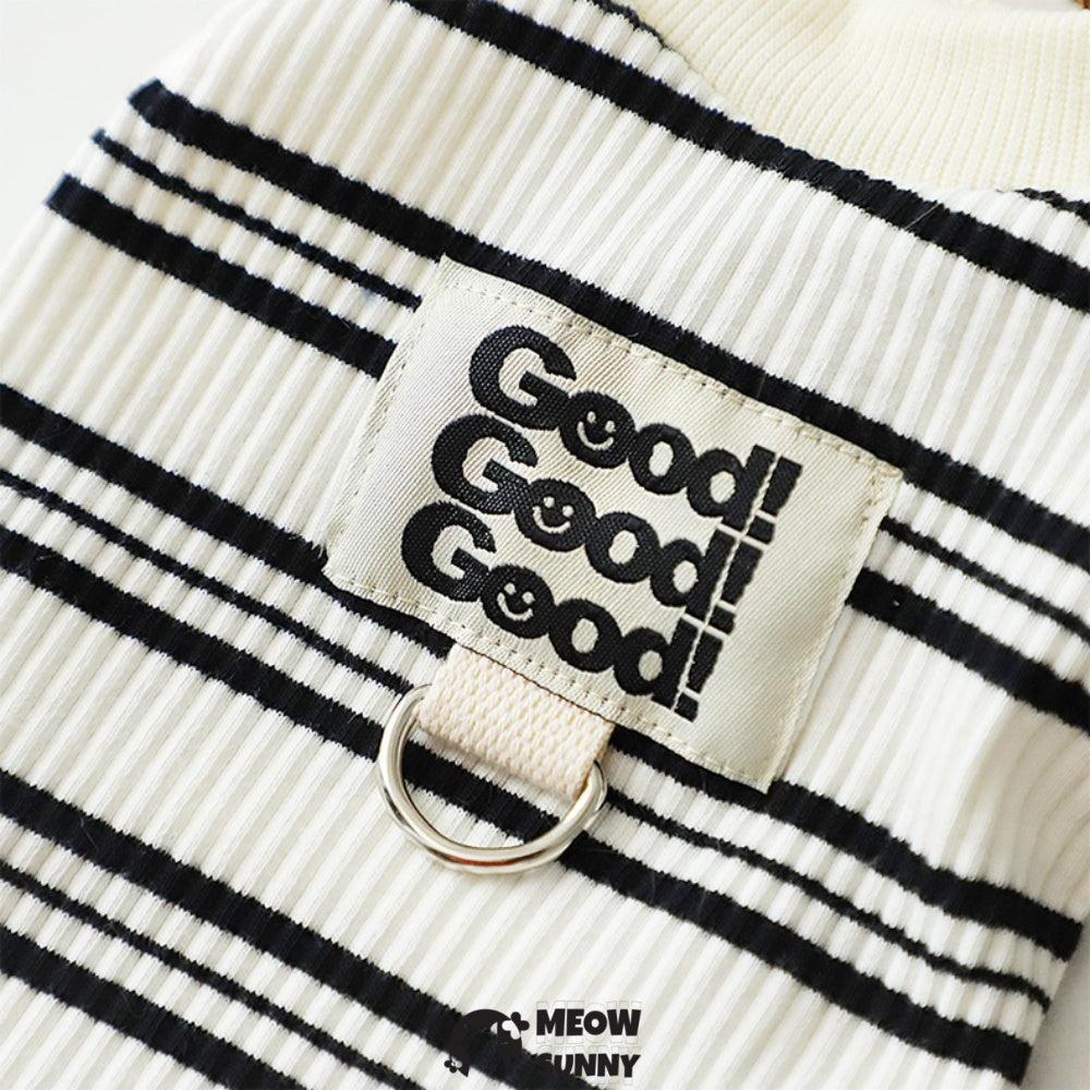 Dog Striped Shirt Cotton Sleeveless Puppy Dog Shirts Breathable Pet Apparel