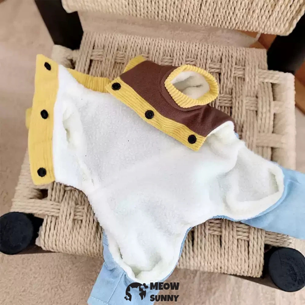 Dog clothes four-legged winter cotton coat