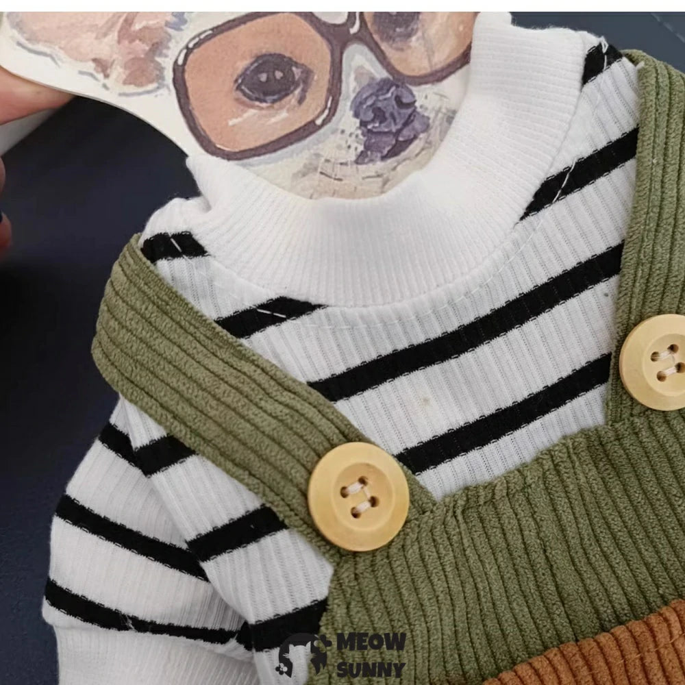 Dog overalls pet four-legged pants handsome pants