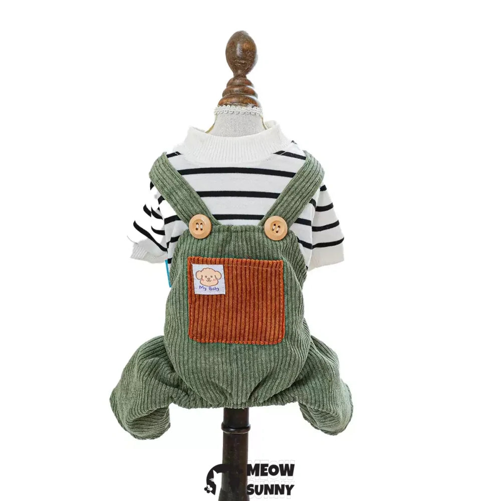 Dog overalls pet four-legged pants handsome pants