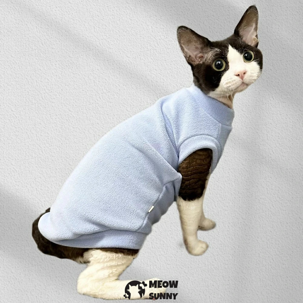 Double-sided velvet and thickened cat clothes for winter warmth