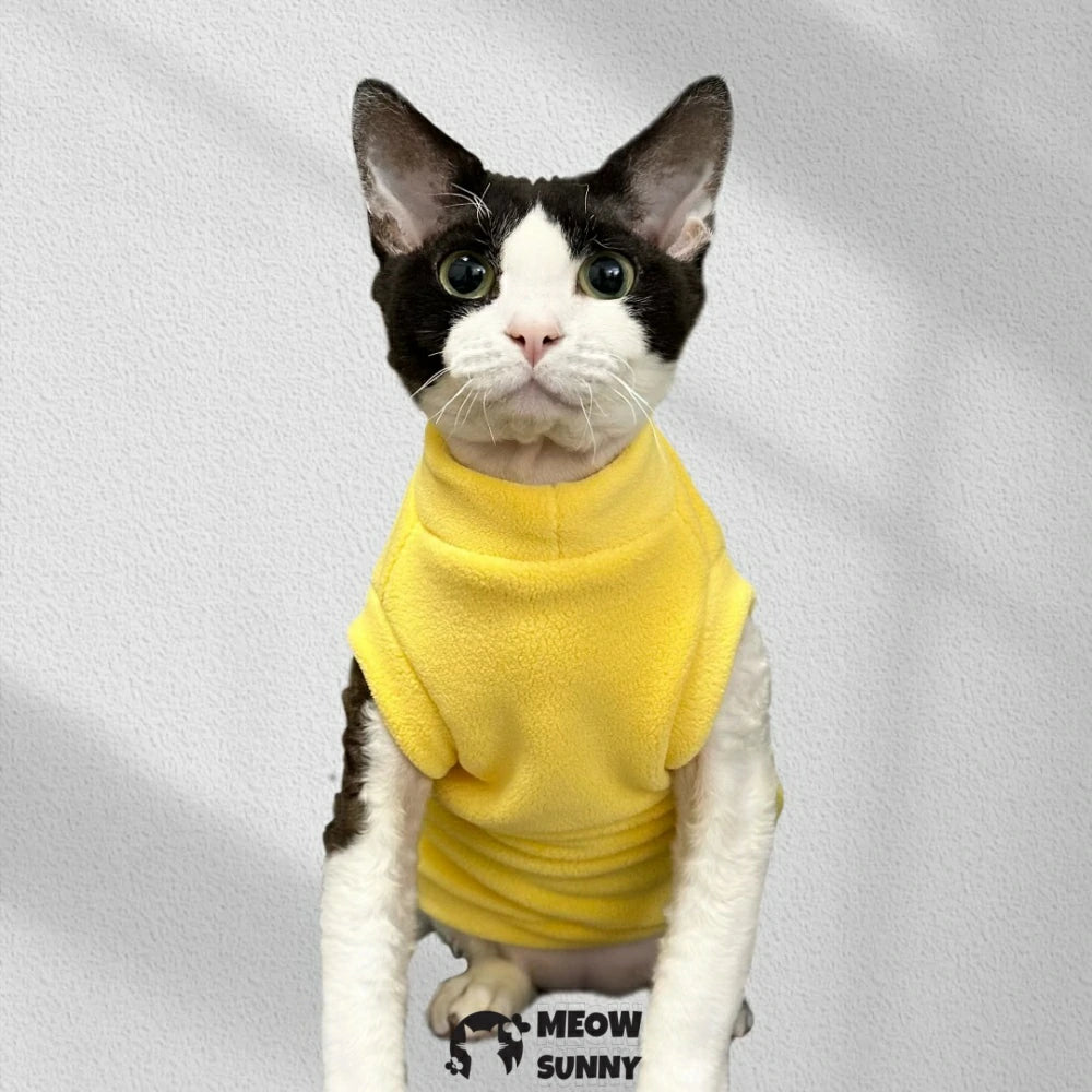 Double-sided velvet and thickened cat clothes for winter warmth