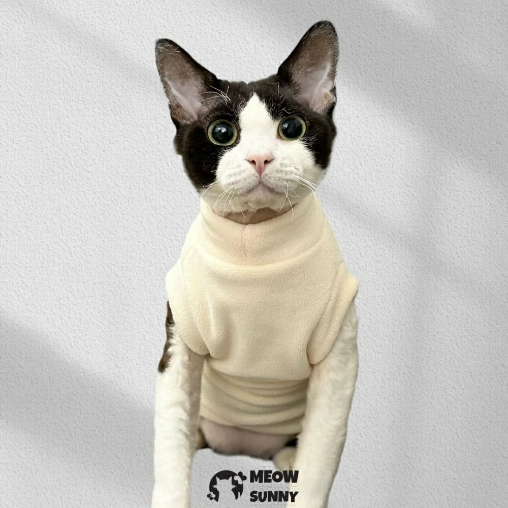 Double-sided velvet and thickened cat clothes for winter warmth