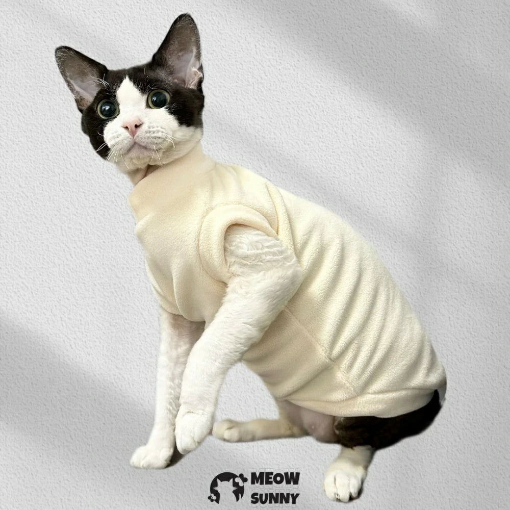 Double-sided velvet and thickened cat clothes for winter warmth