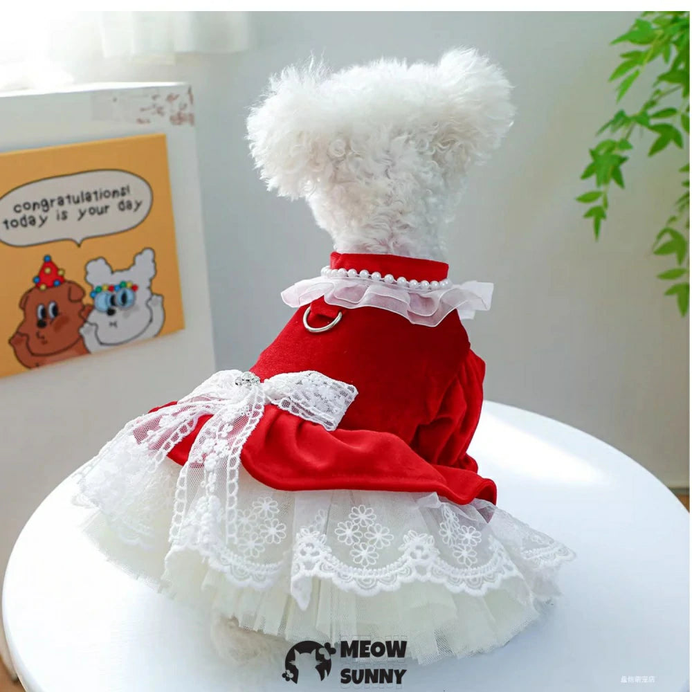 Dress Skirt Pet Dog Clothes Wedding Wedding Dress Princess Dress