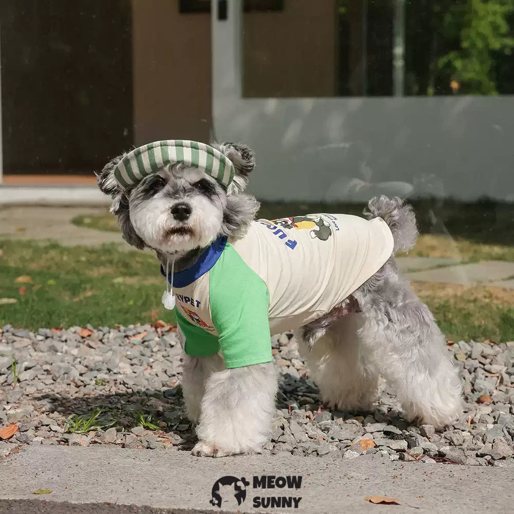 FUNKYPET cartoon pattern summer thin dog comfortable fashion T-shirt