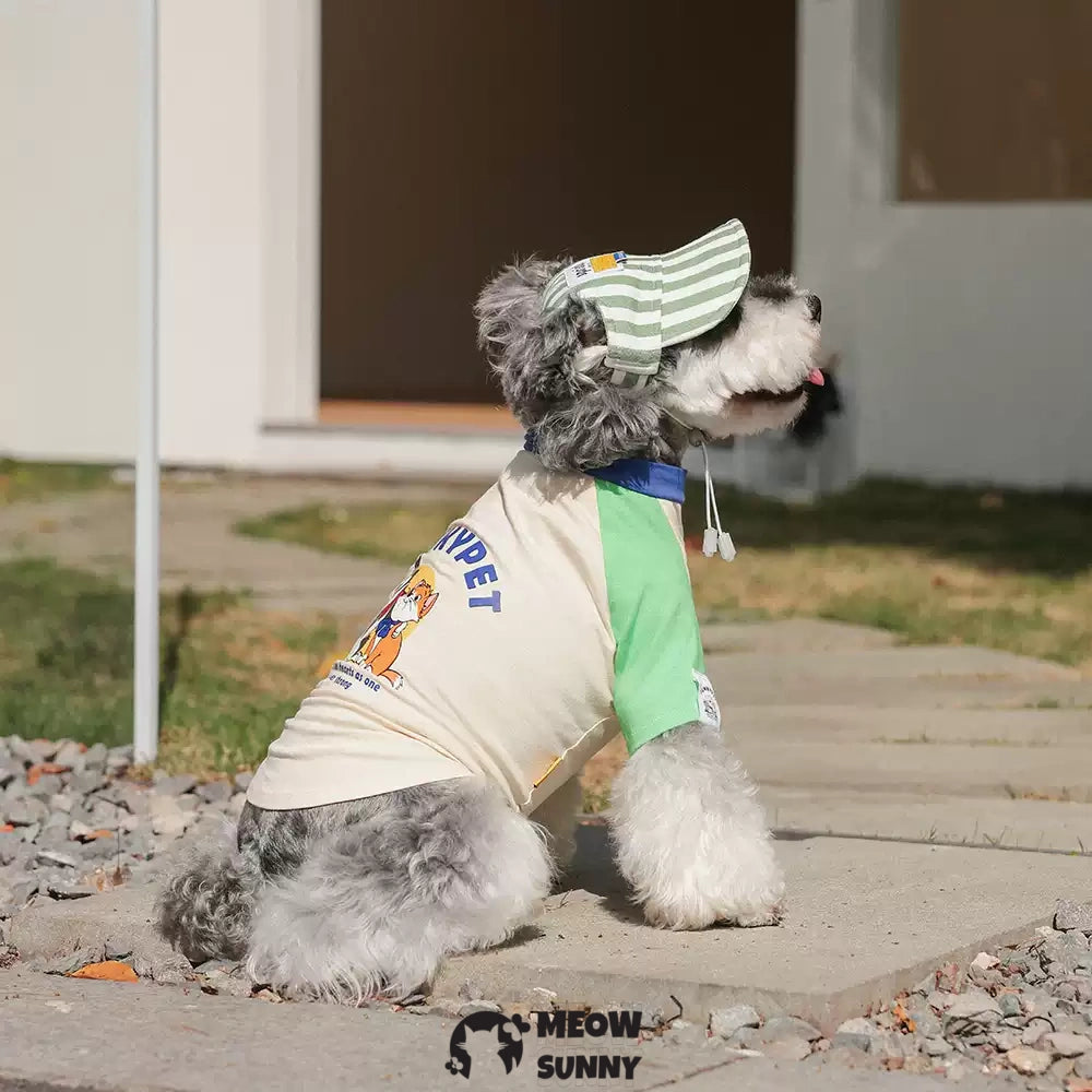 FUNKYPET cartoon pattern summer thin dog comfortable fashion T-shirt