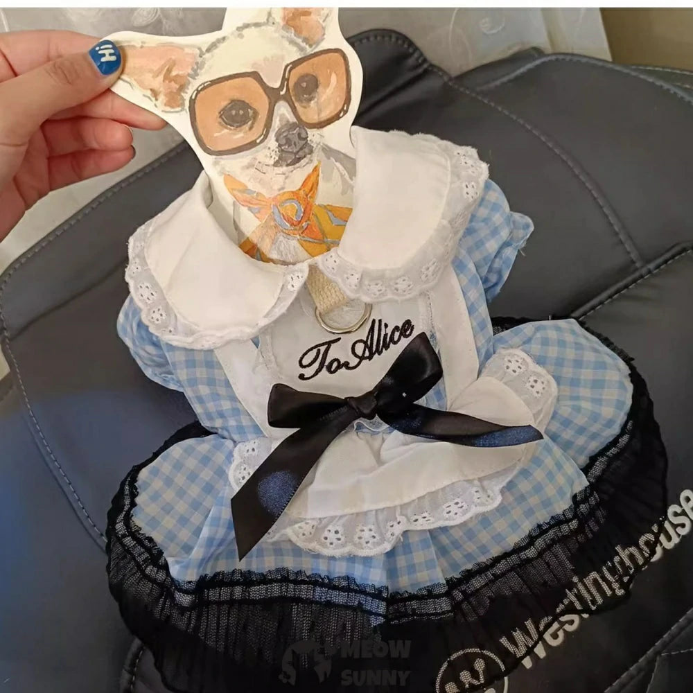 Fairytale Princess Dress Pet Dog Clothes Lolita Skirt