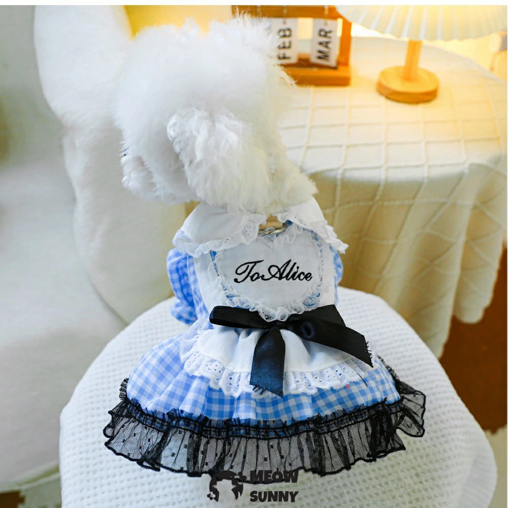Fairytale Princess Dress Pet Dog Clothes Lolita Skirt