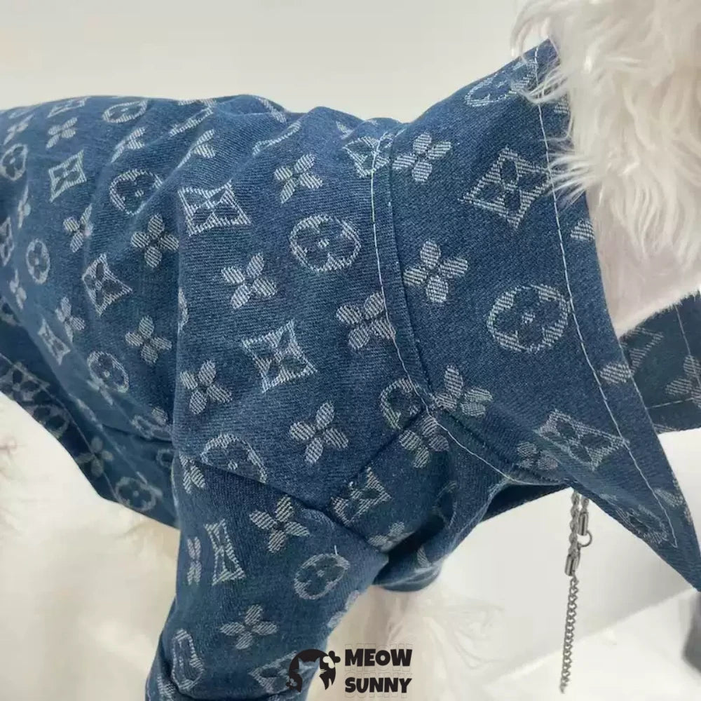 Fashionable Denim Dog Jacket, Suitable for Dogs to wear All Year Round