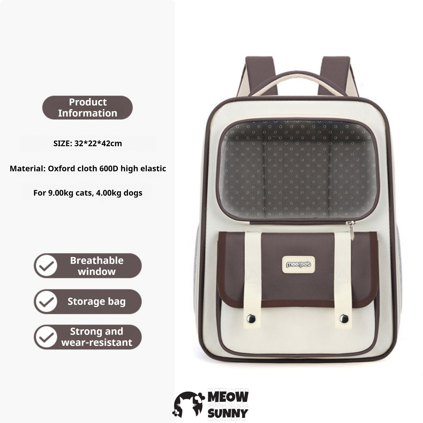Deluxe Backpack Dog & Cat Carrier