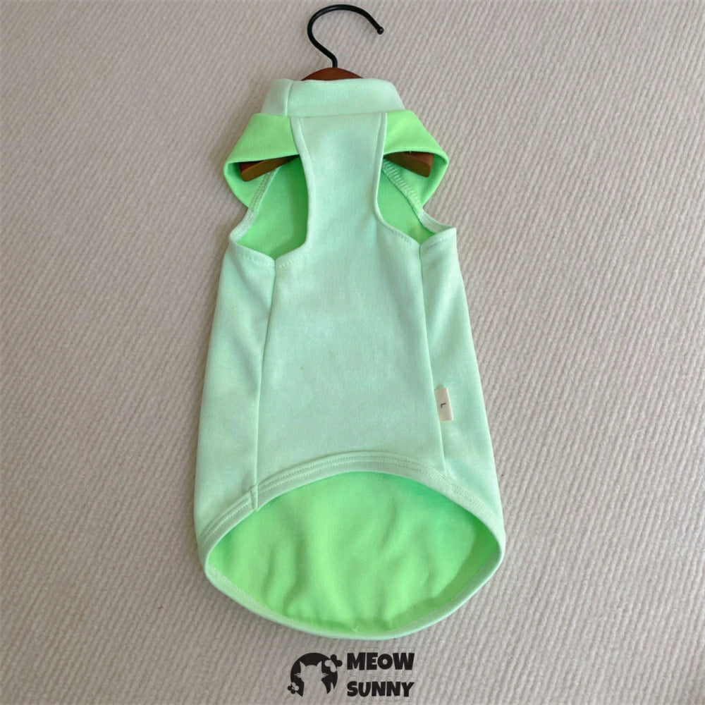 Hairless Cat Cool solid color clothes for hairless cats in summer