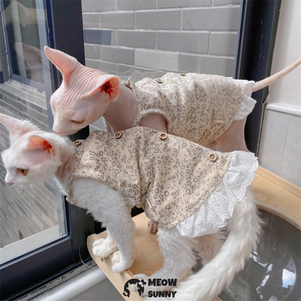 Hairless Cat T-Shirts Breathable Summer Cotton Retro Shirts