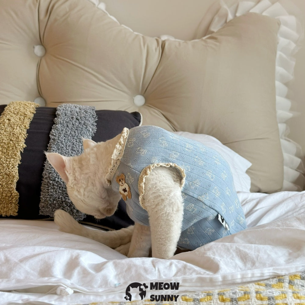 Hairless Cats Shirt Breathable Cat Daily Wear Clothes Cute Vest