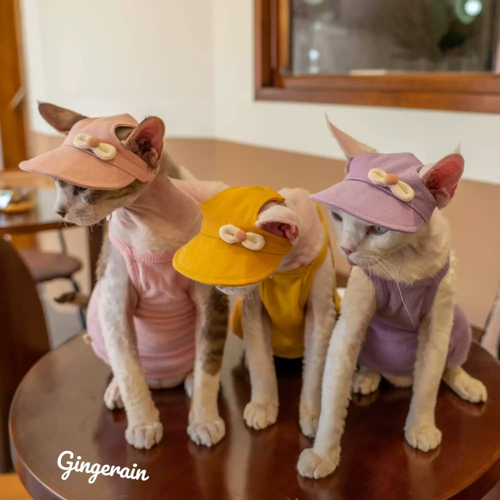 Hairless Cats Solid Cotton Camisole, Breathable Summer