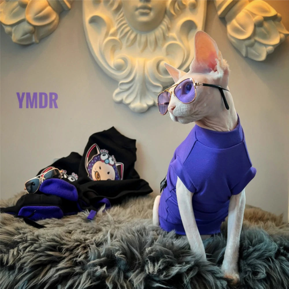 Hairless cat Devon summer pure cotton elastic thin vest air conditioning clothing