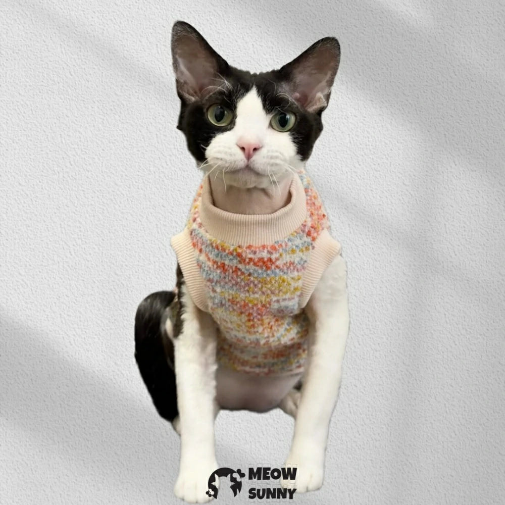 Hairless cat autumn and winter short-sleeved knitted sweater